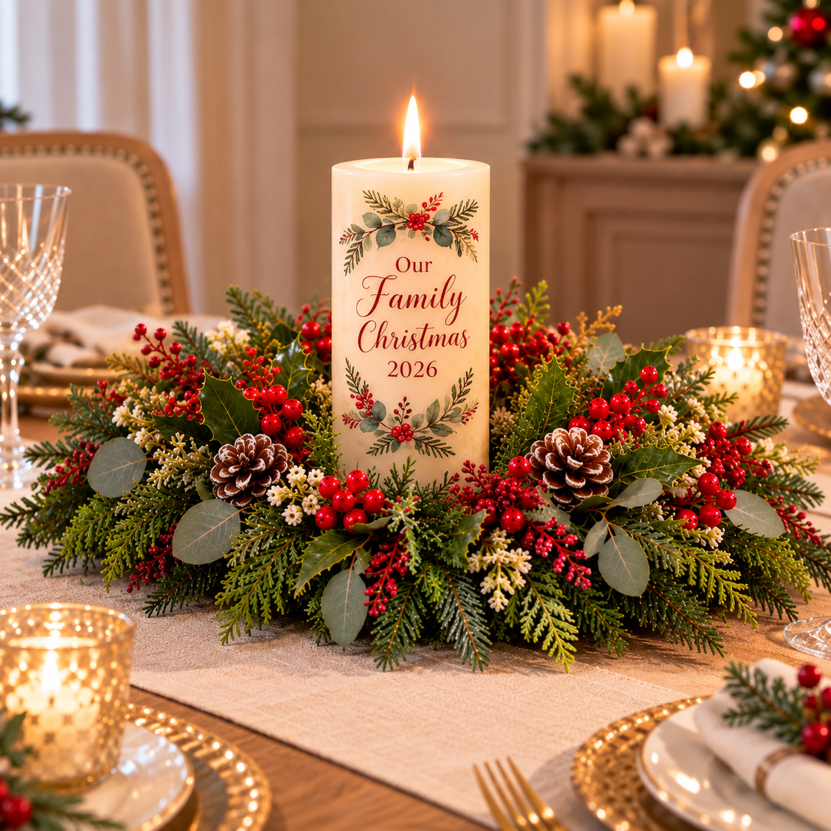 Craft & Sip Personalised Christmas Table Centrepiece Workshop