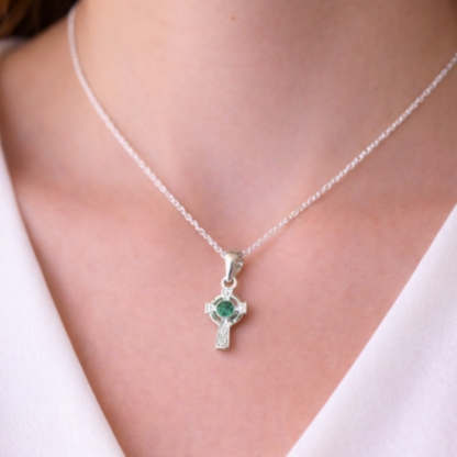 Silver Celtic Cross for Ashes Jewellery